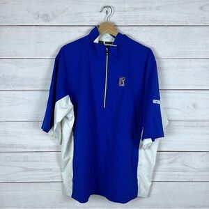 FootJoy Hydrolite PGA Tour Golf Short Sleeve Pullover Windbreaker Large
